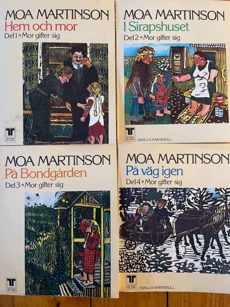 Martinson, Moa ; Johnson, Molly ; Aulio-Paananen, Thelma : Berättelser ur Moa Martinsons Mor gifter sig 1-4 (komplett)
