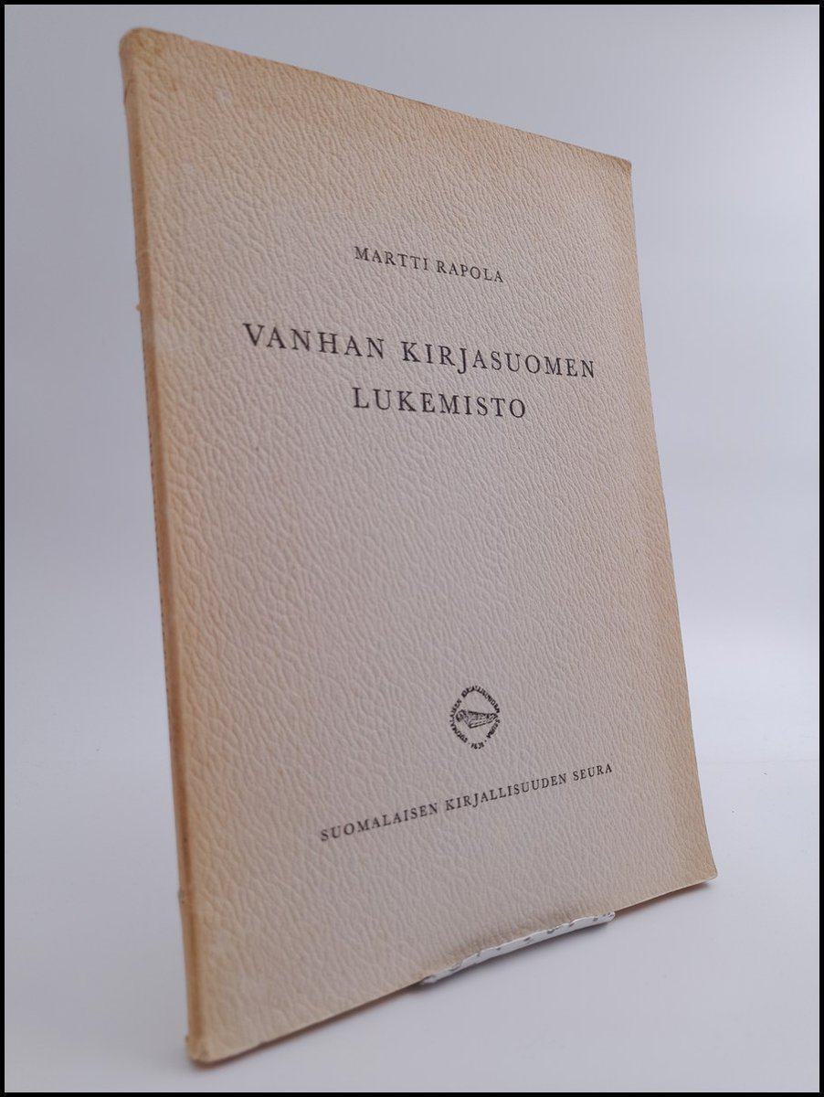 Martti Rapola : Vanhan Kirjasuomen lukemisto