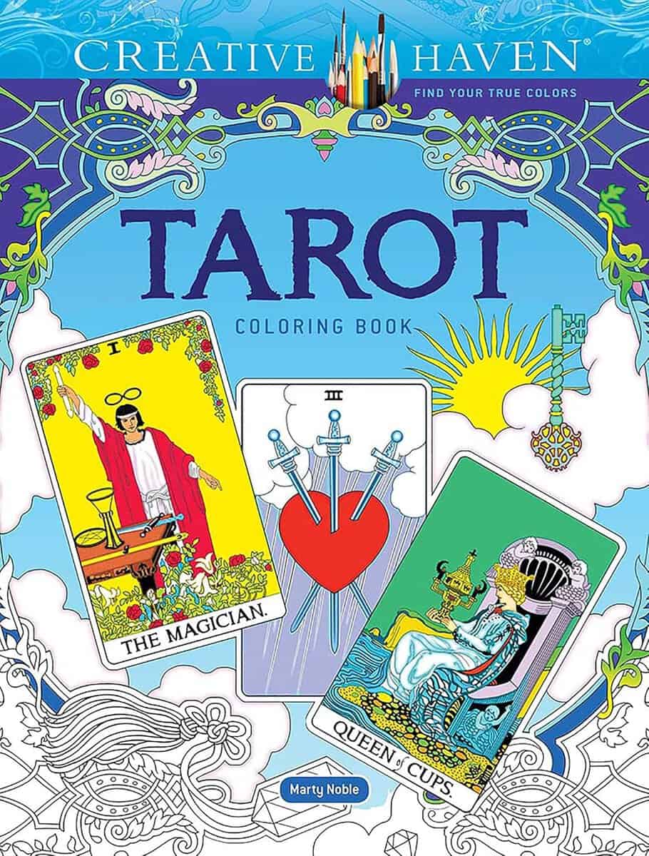 Marty Noble : Creative Haven Tarot Coloring Book
