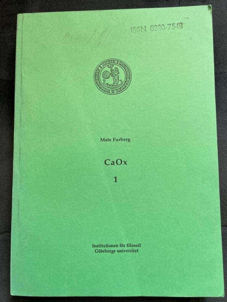 Mats Furberg : CaOx 1