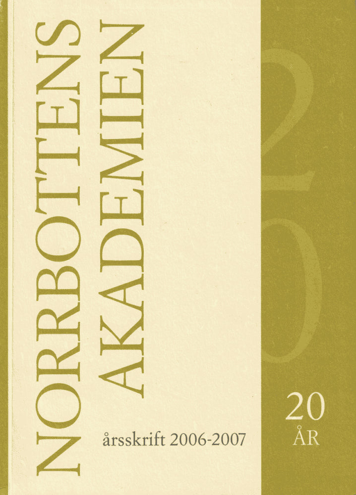 Maurits Nyström : Norrbottens akademien årsskrift 2006-2007