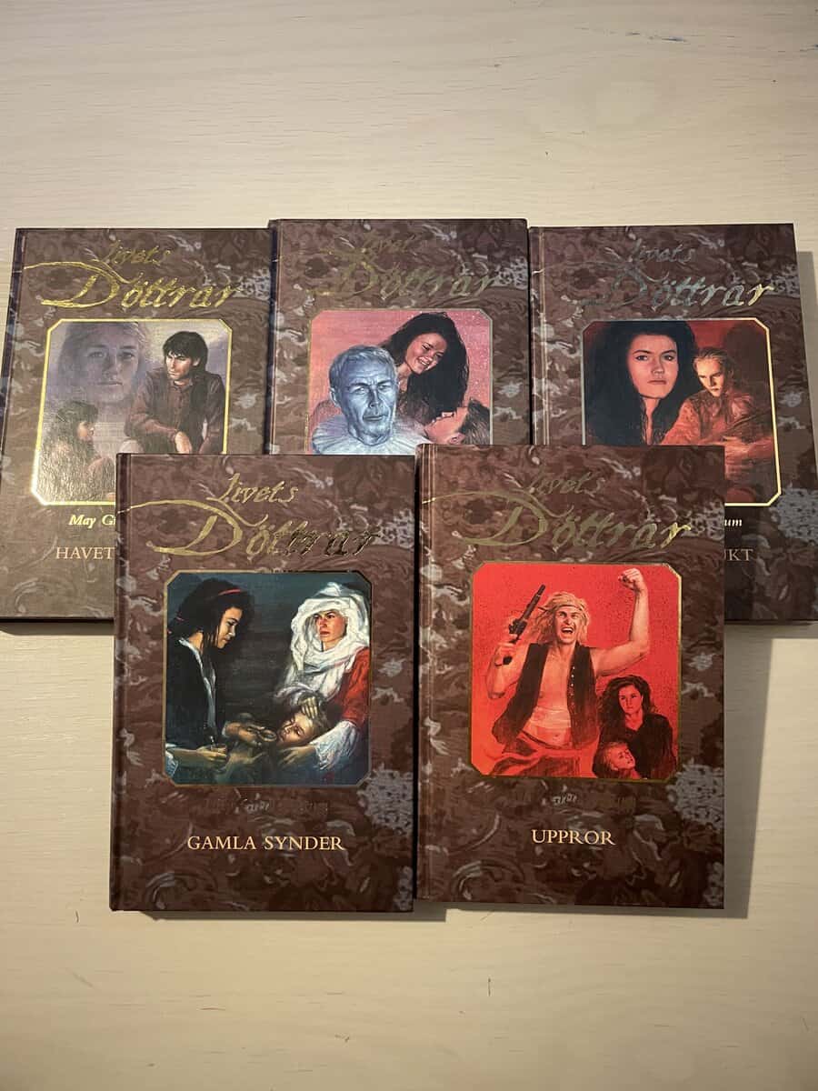 May Grethe Lerum : Livets döttrar 6-10 - Havets vägar - Öga för öga - Vinterfrukt - Gamla synder - Uppror