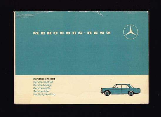 Mercedes-Benz Kundendienstheft