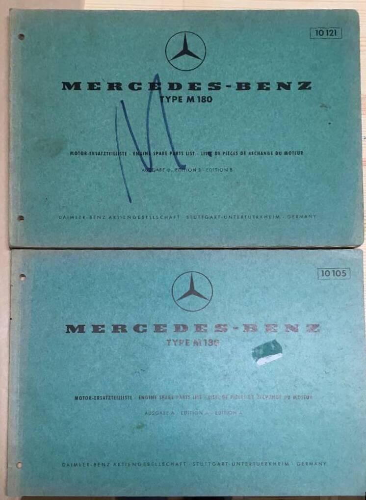 Mercedes reservdelsböcker - M 180