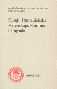 Merja Kytö : Kungl. Humanistiska Vetenskaps-Samfundet i Uppsala Årsbok 2015