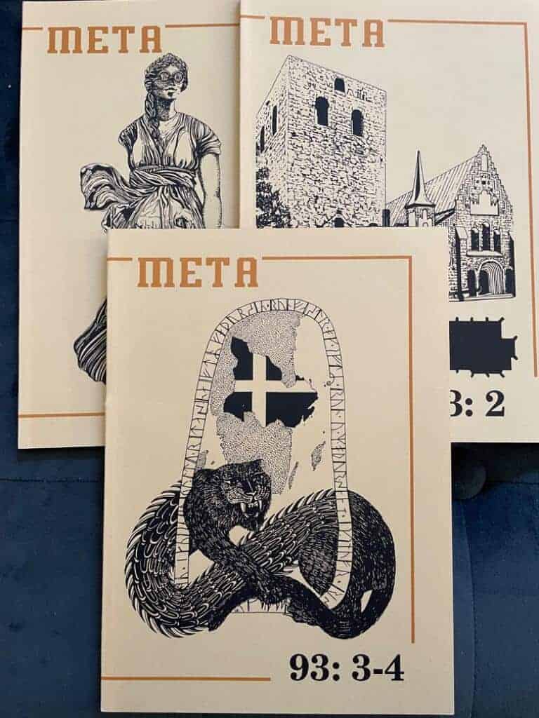 META Medeltidsarkeologisk tidskrift årgång 1993 (komplett, 4 nr)
