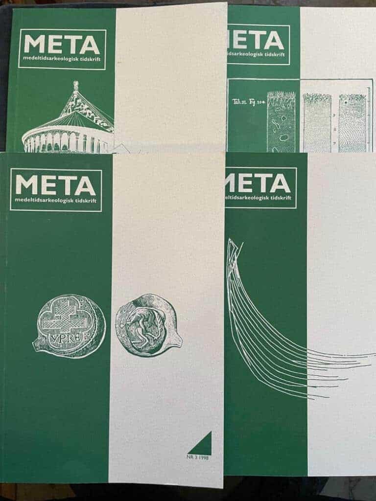 META Medeltidsarkeologisk tidskrift årgång 1998 (komplett, 4 nr)