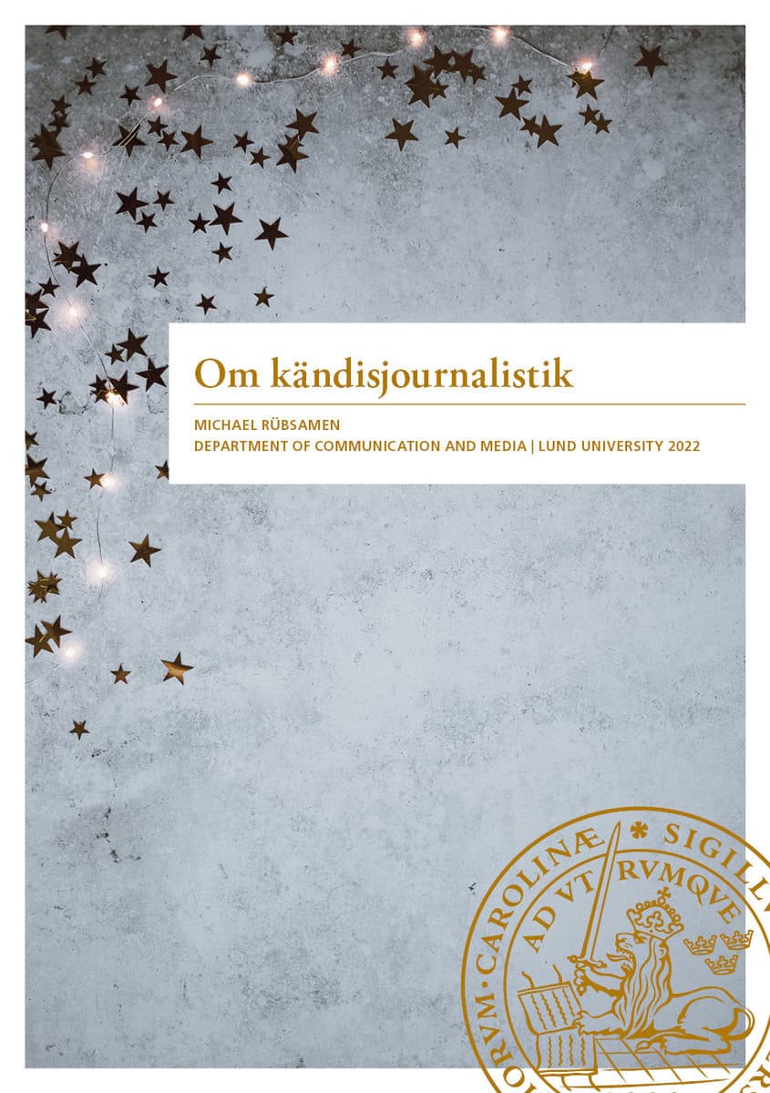 Michael Rübsamen : Om kändisjournalistik