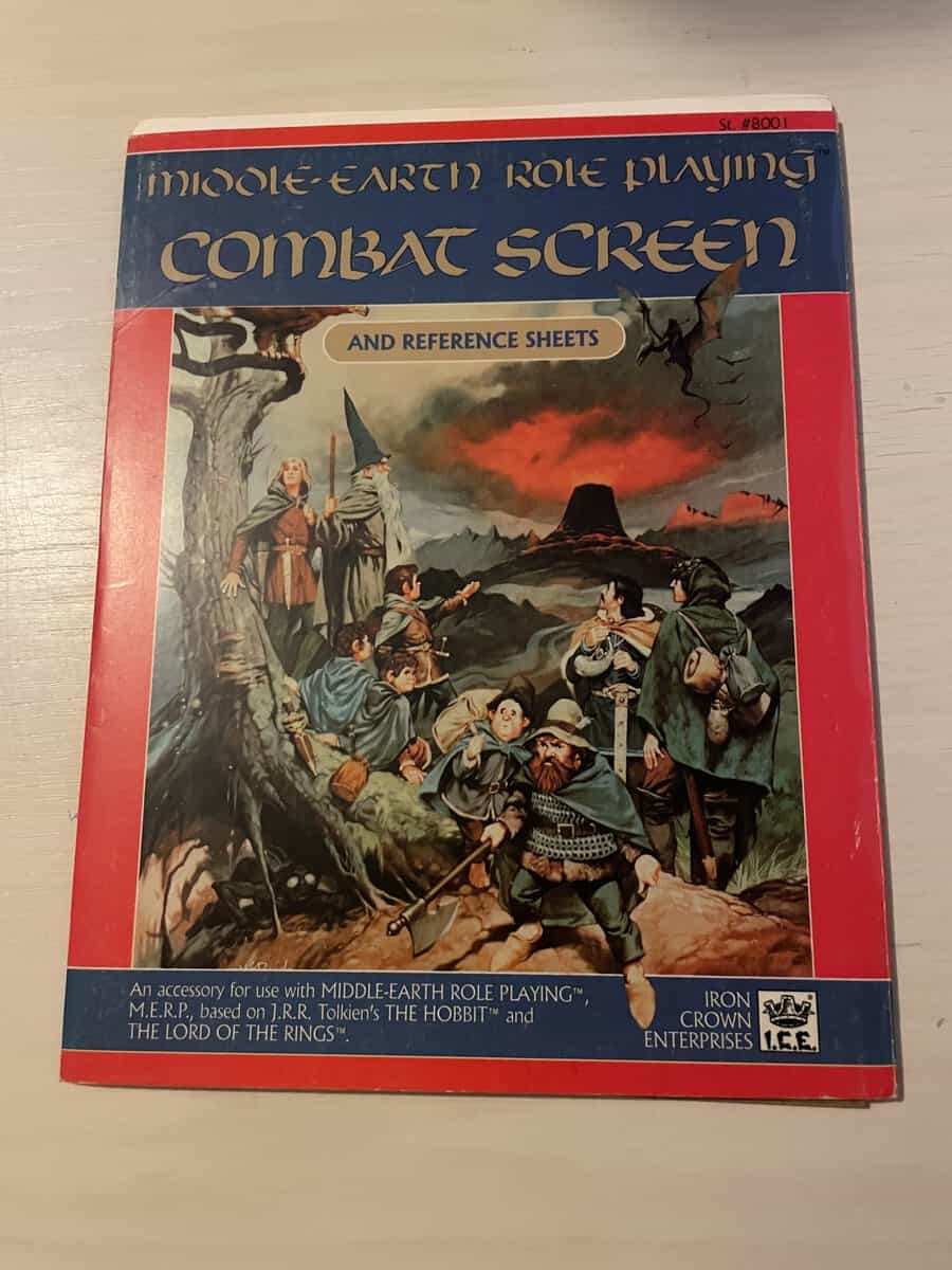Middle-Earth Role Playing Combat Screen and Reference Sheets - Rollspel