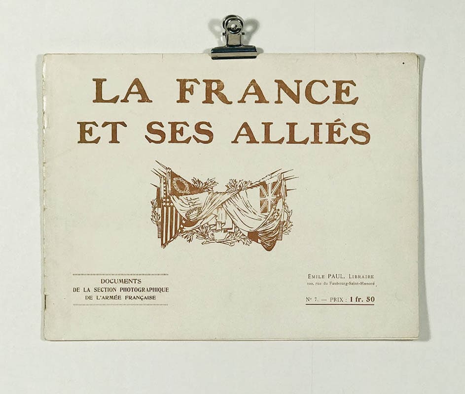 Mil.-R. Vesnitch : La France et ses alliés. Documents de la section photographique de l'armée francaise (Frankrike och dess allierade. Dokument från den franska arméns fotografiska avdelning). No 7. Les Tchéco-Slovaques et les Yougo-Slaves dans et grande Guerre (Tjeckoslovakerna och jugoslaverna i det stora kriget)