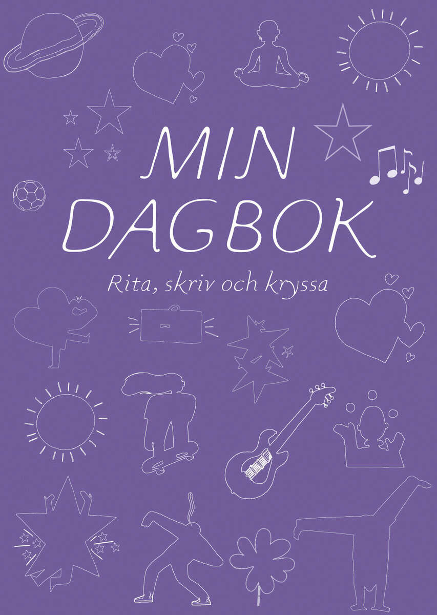 Min dagbok : rita, skriv och kryssa (lila)