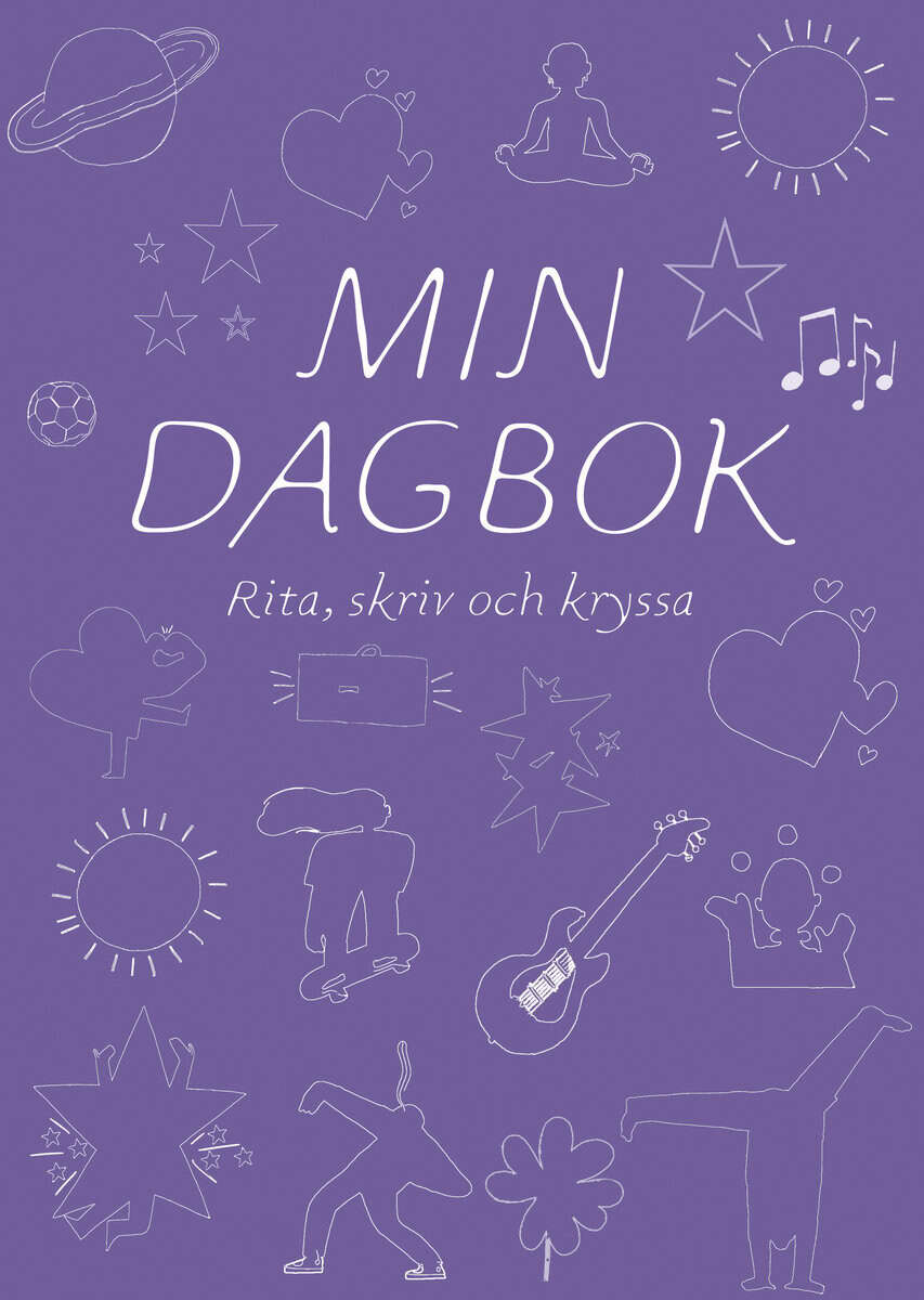 Min dagbok : rita, skriv och kryssa (lila)