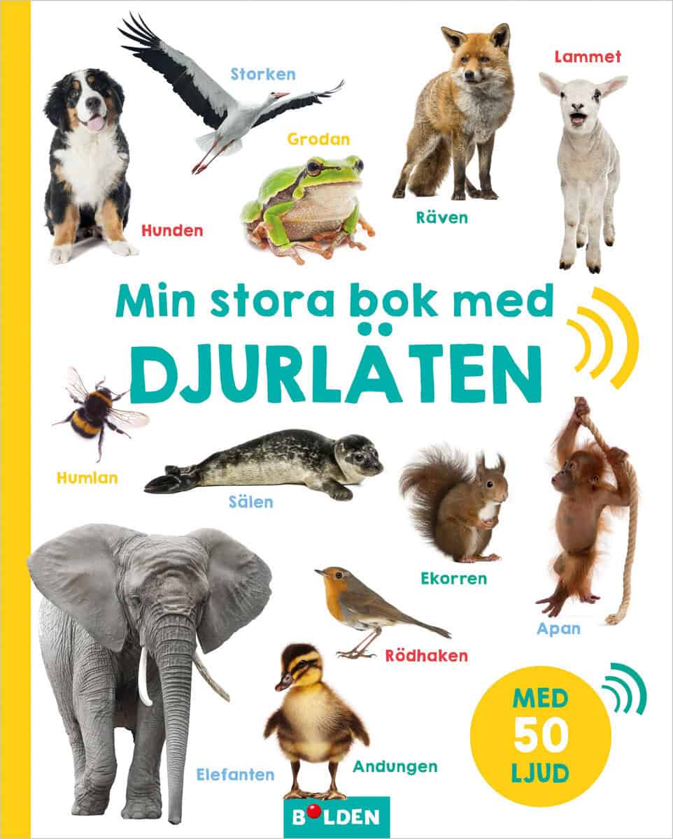 Min stora bok med djurläten – med 50 ljud