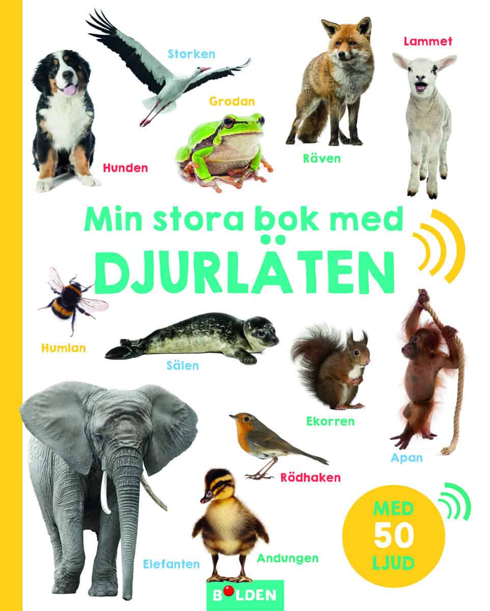 Min stora bok med djurläten – med 50 ljud