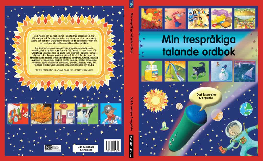 Min trespråkiga talande ordbok - dari och svenska och engelska