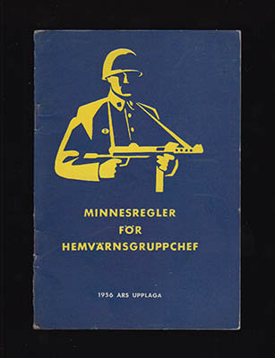 Minnesregler för hemvärnsgruppchef. 1956 års upplaga