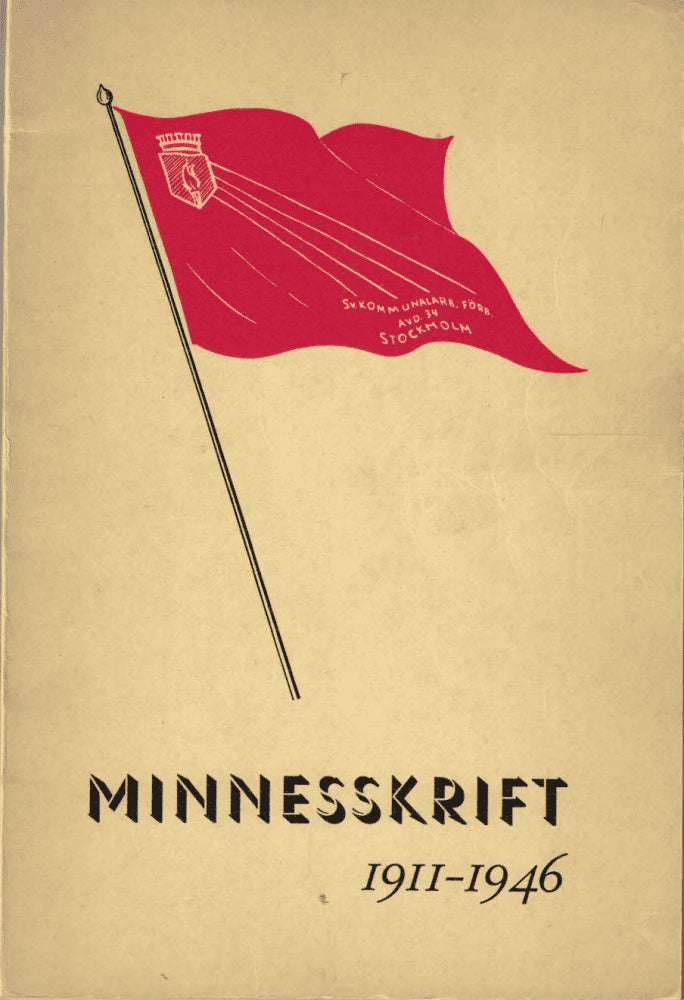 Minnesskrift över facklig verksamhet bland verkstads- och vagnhallspersonal vid Stockholms spårvägar 1911-1946