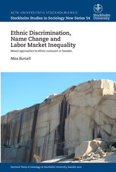 Moa Bursell : Ethnic discrimination, name change and labor market inequality
