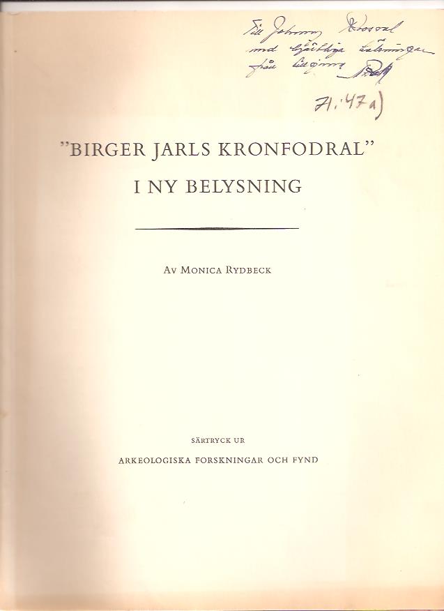 Monica Rydbeck : Birger Jarls kronfodral i ny belysning
