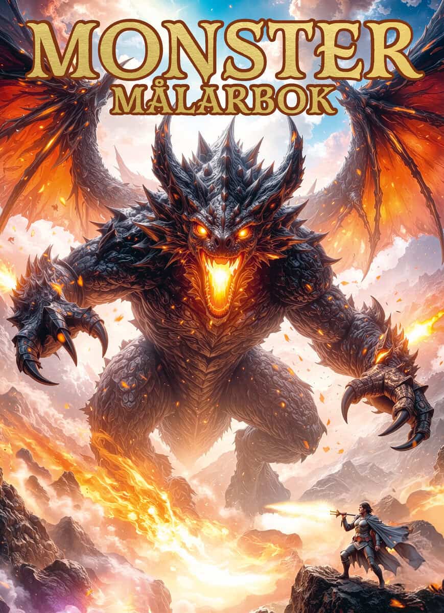 Monster målarbok