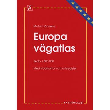 Motormännens Europa 2009 vägatlas Skala 1:800 000