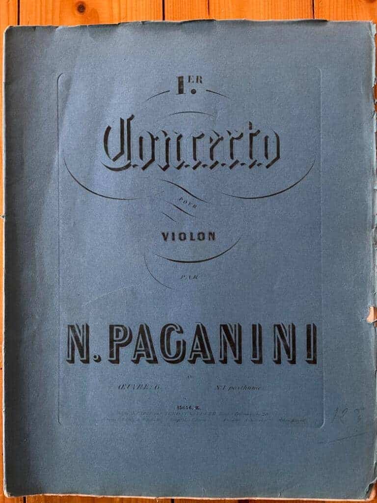 N. Paganini : 1er Concerto pour Violon Oeuvre posthume No. 1, Op. 6. (Violon principal)