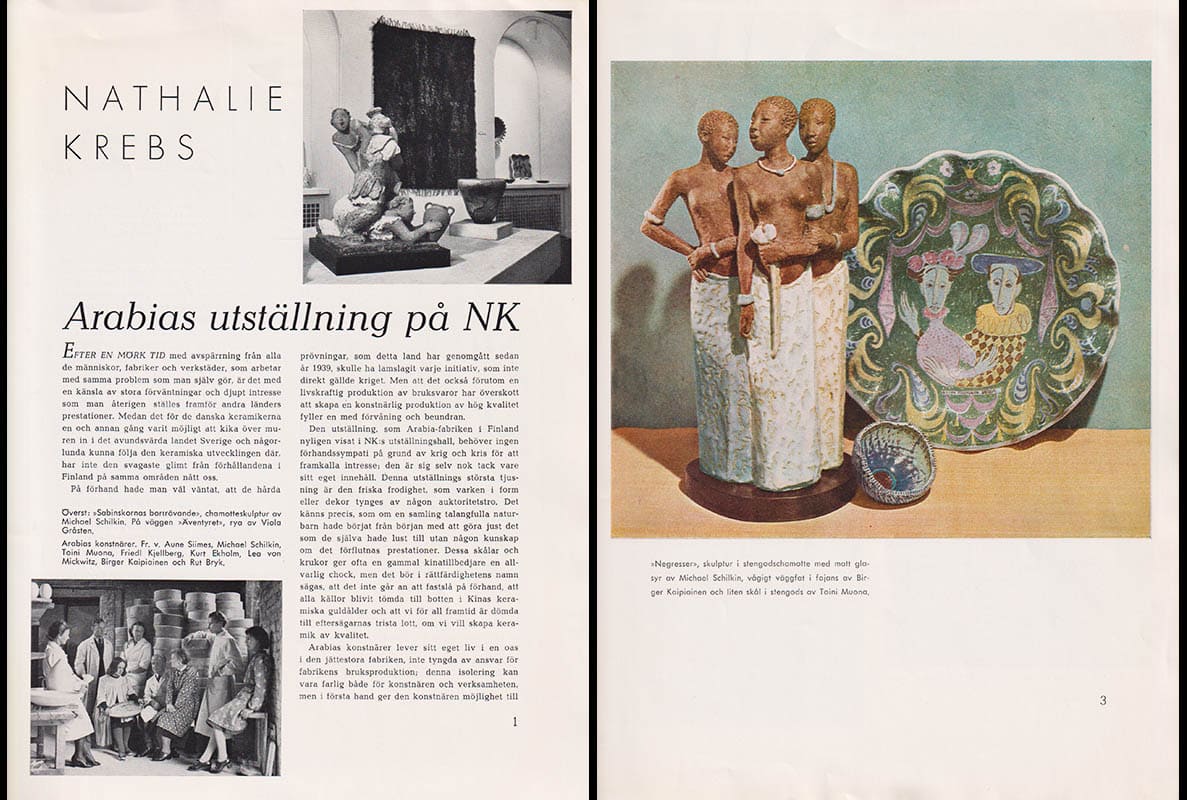 Nathalie Krebs : Arabias utställning på NK