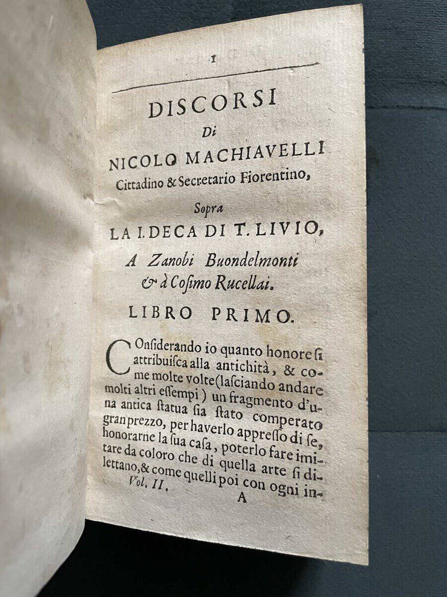 Nicolo Machiavelli : Tutte le Opere Volume II