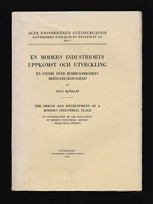 Nils Björsjö : En modern industriorts uppkomst och utveckling