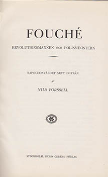 Nils Forssell : Fouché.