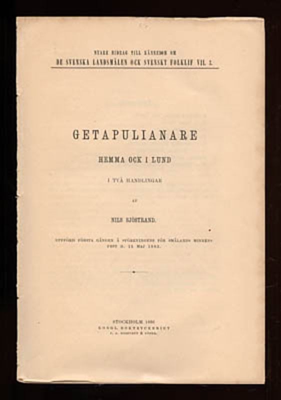 Nils Sjöstrand : Getapulianare