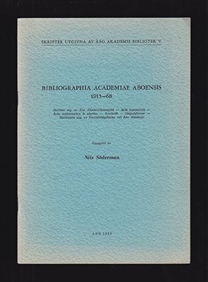 Nils Söderman : Bibliographia Academiae Aboensis 1915-1968