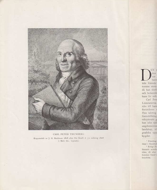 Nils Svedelius : Carl Peter Thunberg
