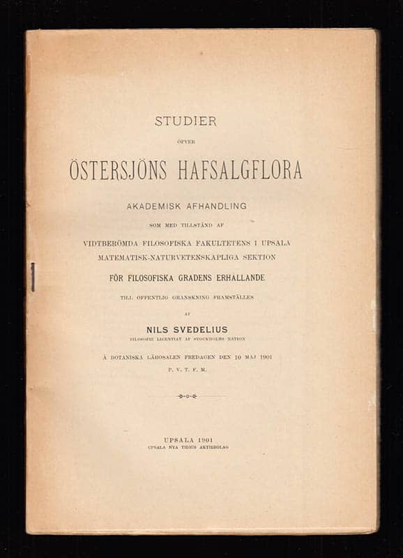 Nils Svedelius : Studier öfver Östersjöns hafsalgflora