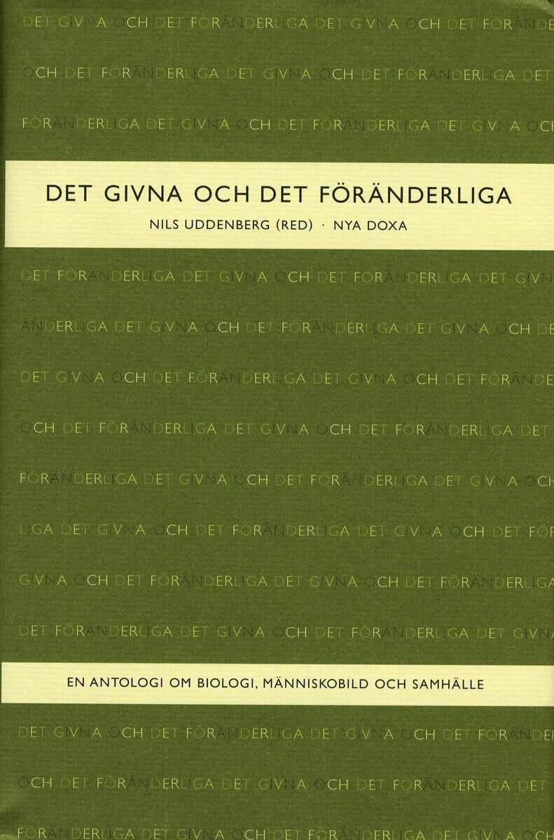 Nils Uddenberg : Det givna och det föränderliga