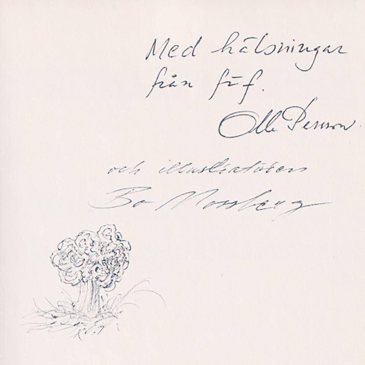 Nilsson, Sven (1929-2007) ; Persson, Olle (1928-2014) ; Mossberg, Bo : Svampar i naturen (dedikation)