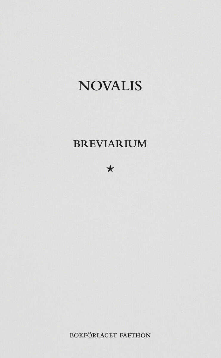 Novalis : Breviarium