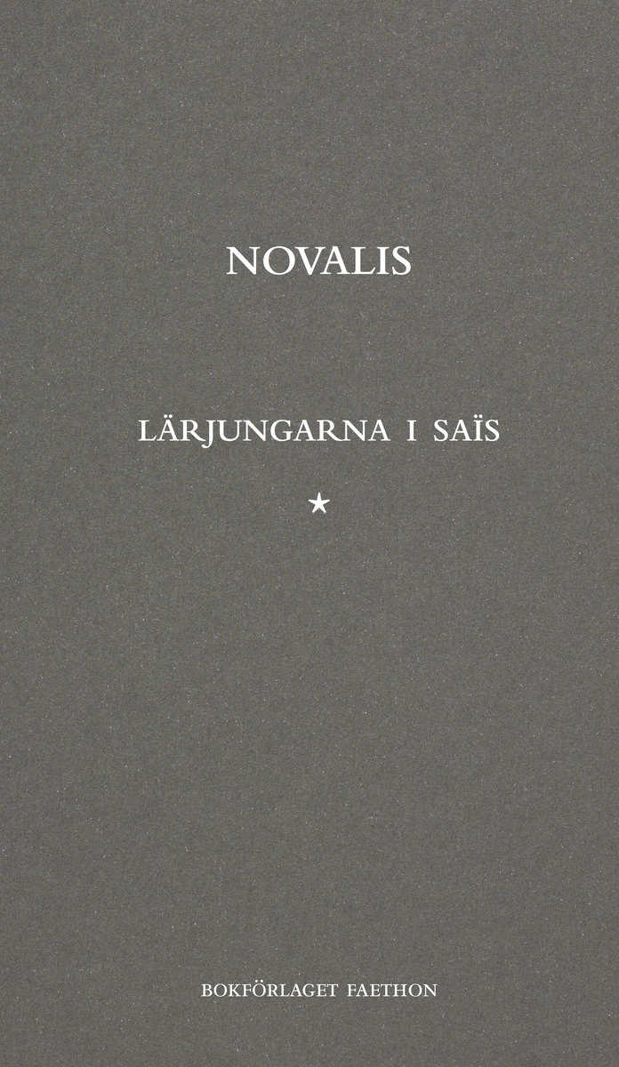 Novalis : Lärjungarna i Saïs
