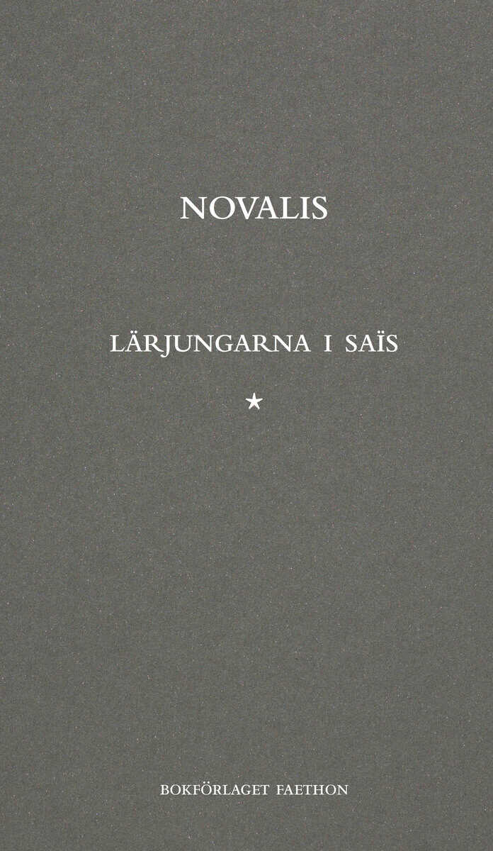 Novalis : Lärjungarna i Saïs