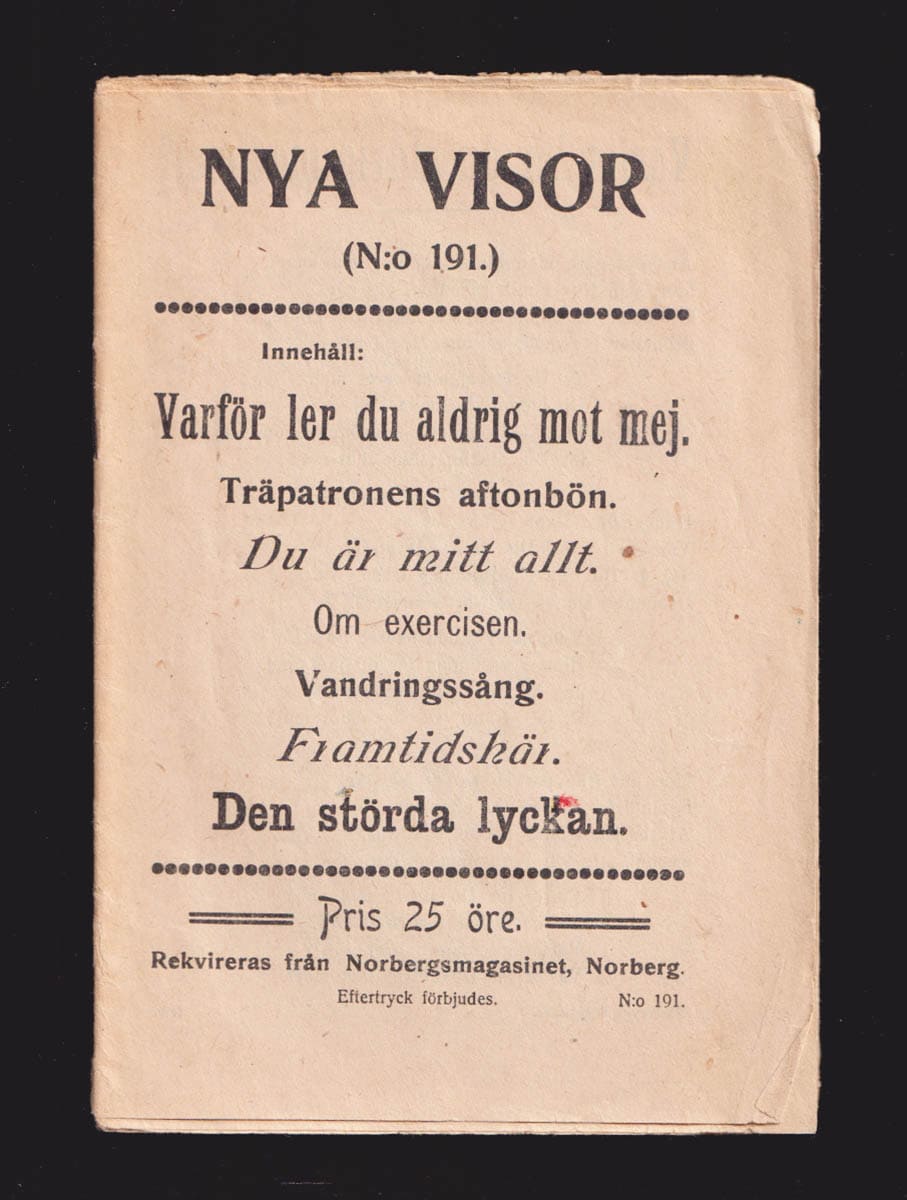 NYA VISOR (N:o 190 - 192)