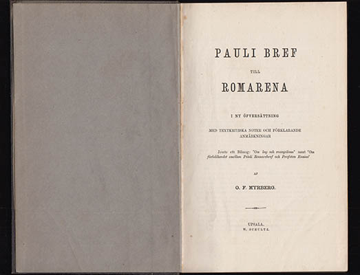 O. F. Myrberg : Pauli bref till romarena