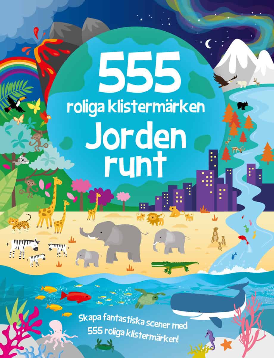 Oakley Graham : 555 roliga klistermärken. Jorden runt