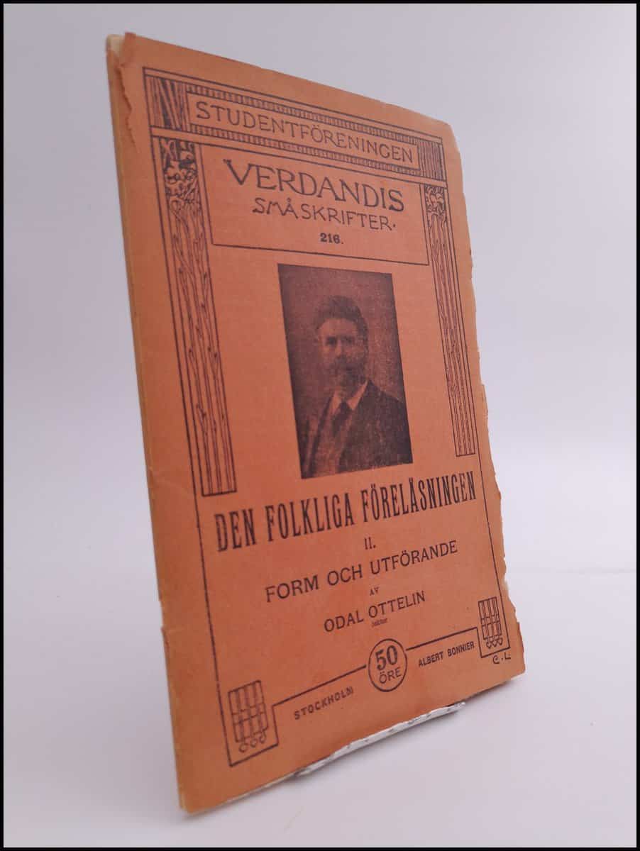 Odal Ottelin : Den folkliga föreläsningen