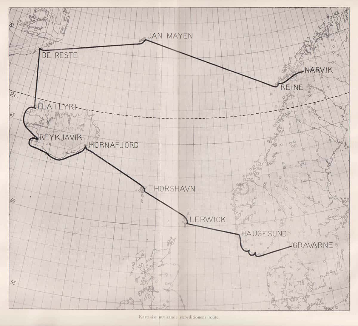 Odelberg, Carl-Eric (1914-2000) ; Olrog, Claes Christian (1912-1985) : Ishavsodyssé. Minnen och upplevelser från Golfströmsexpeditionen 1936