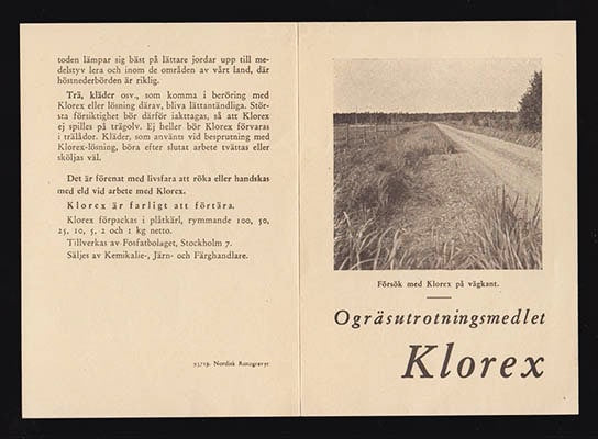 Ogräsutrotningsmedlet Klorex