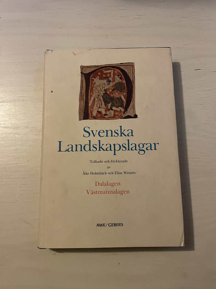 Ohlmarks, Åke; Wessén, Elias : Svenska landskapslagar