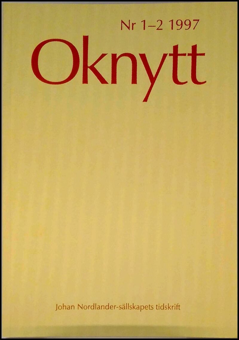 Oknytt : 1997 / 1-2