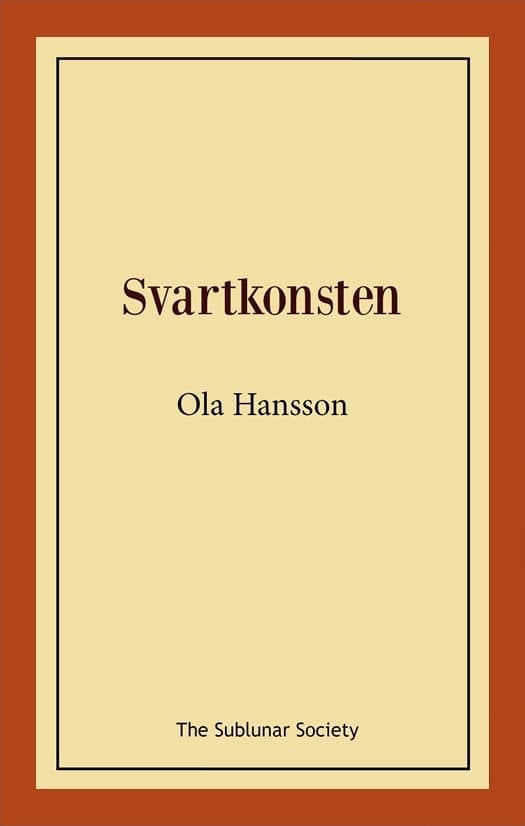 Ola Hansson : Svartkonsten