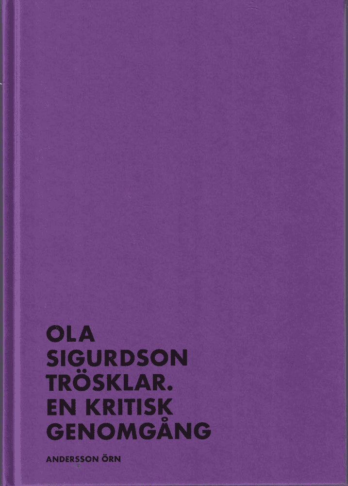 Ola Sigurdson : Trösklar