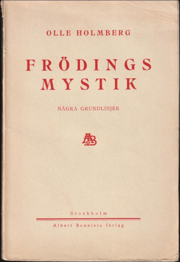 Olle Holmberg : Frödings mystik